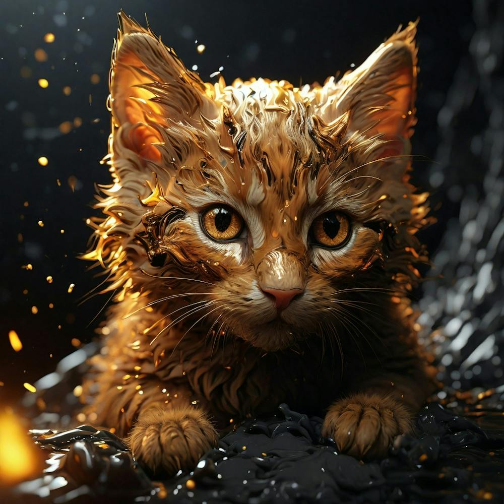 Chatounet dans l'Eau
