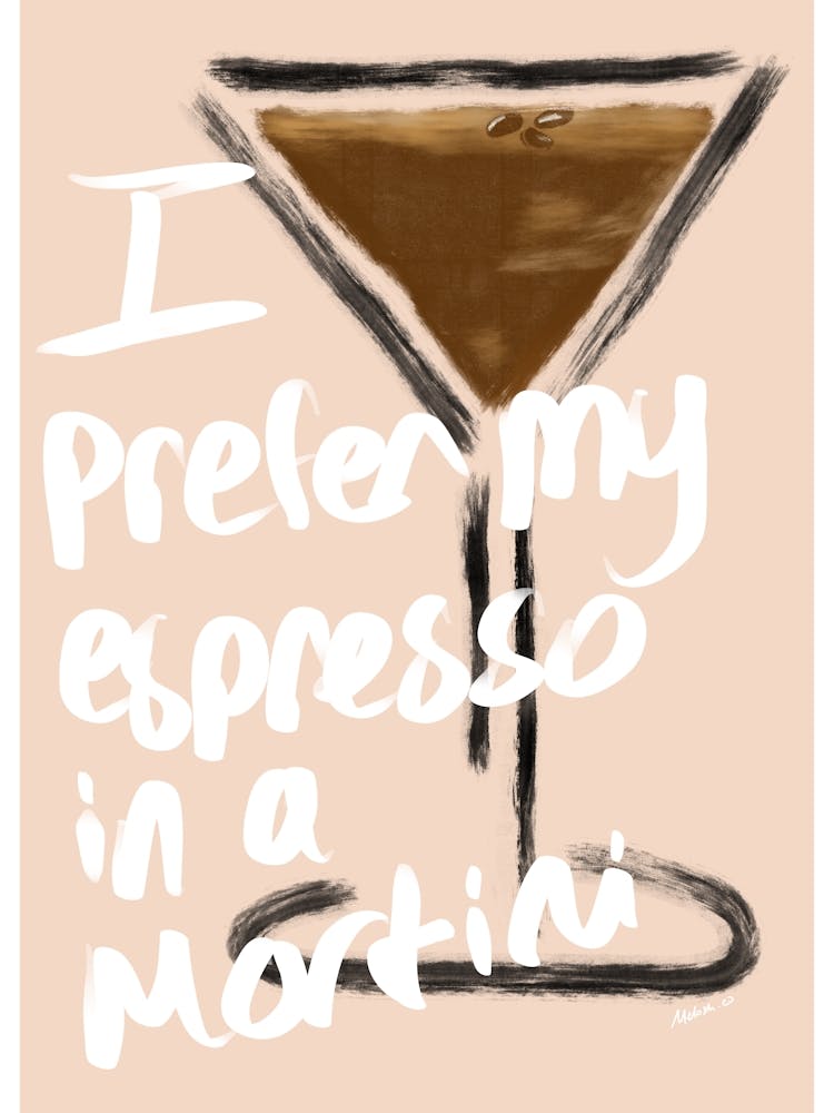 Espresso Martini - Œuvre d'Art Citation Cocktail