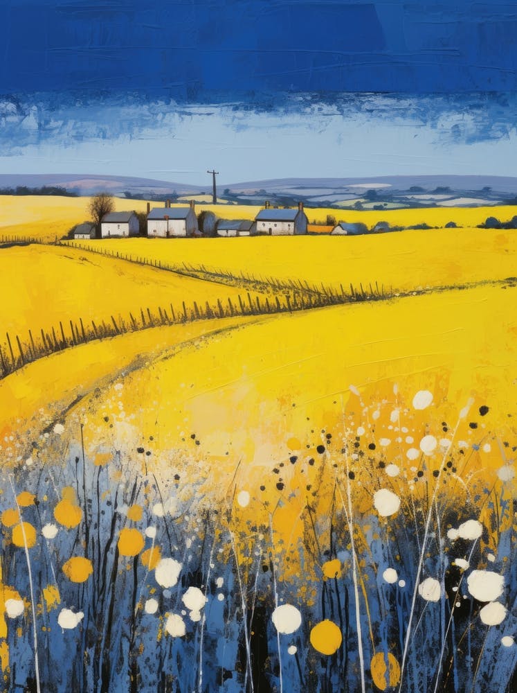 Yellow Daisy Field