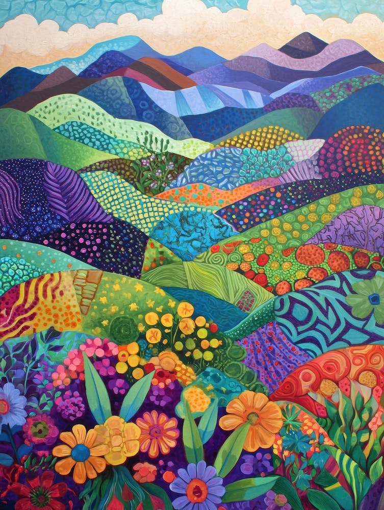 Colorful Mountain Landscape 13