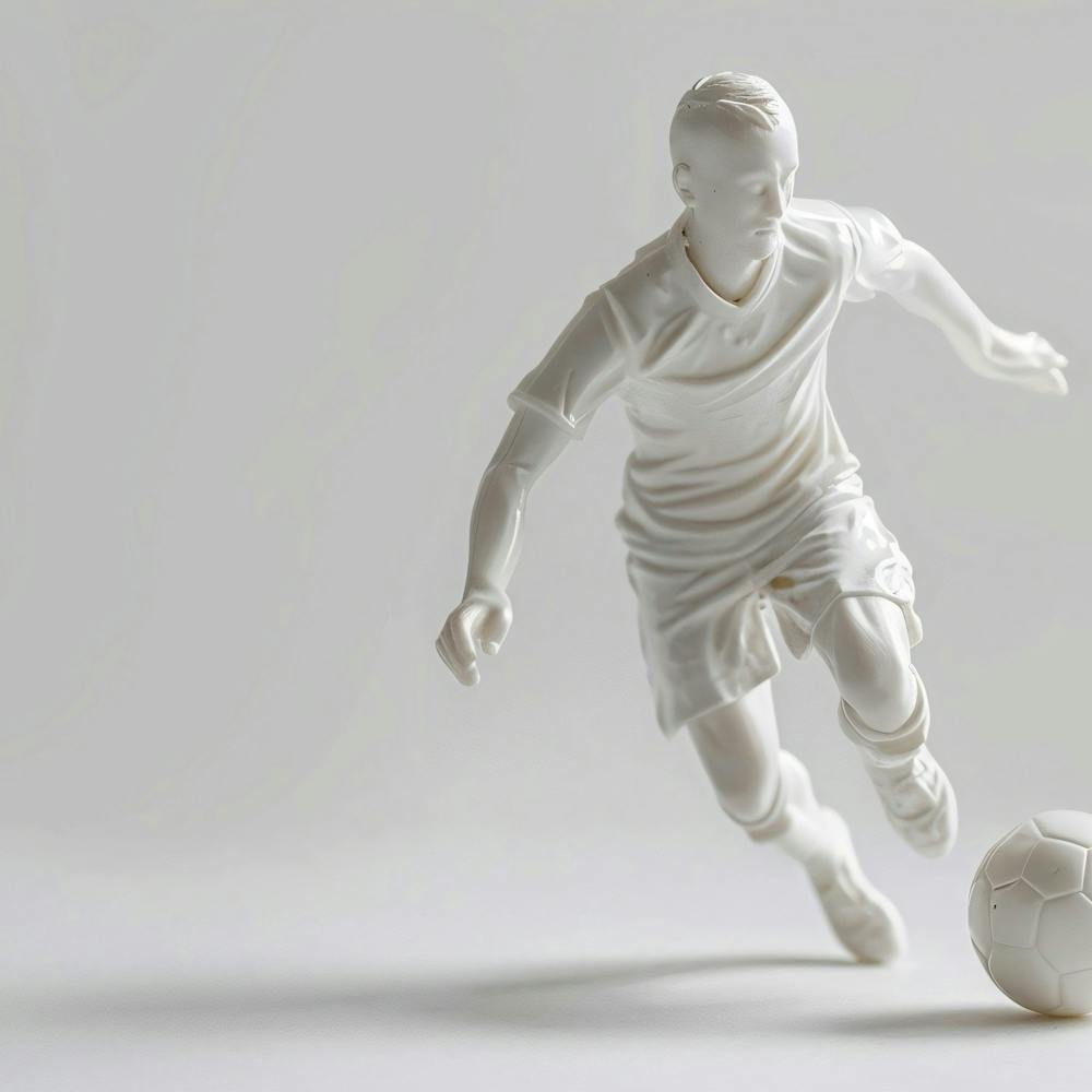 Soccer Player Kicking A Ball 3