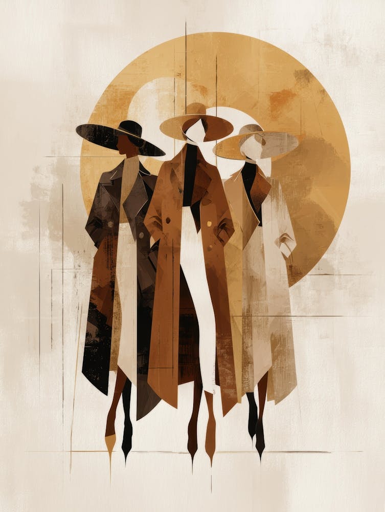 Three Women In Coats 2