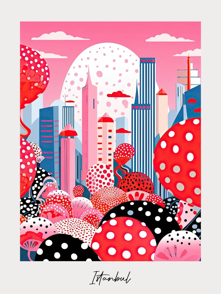 Poster Of Istanbul, Illustration In The Style Of Pop Art 4