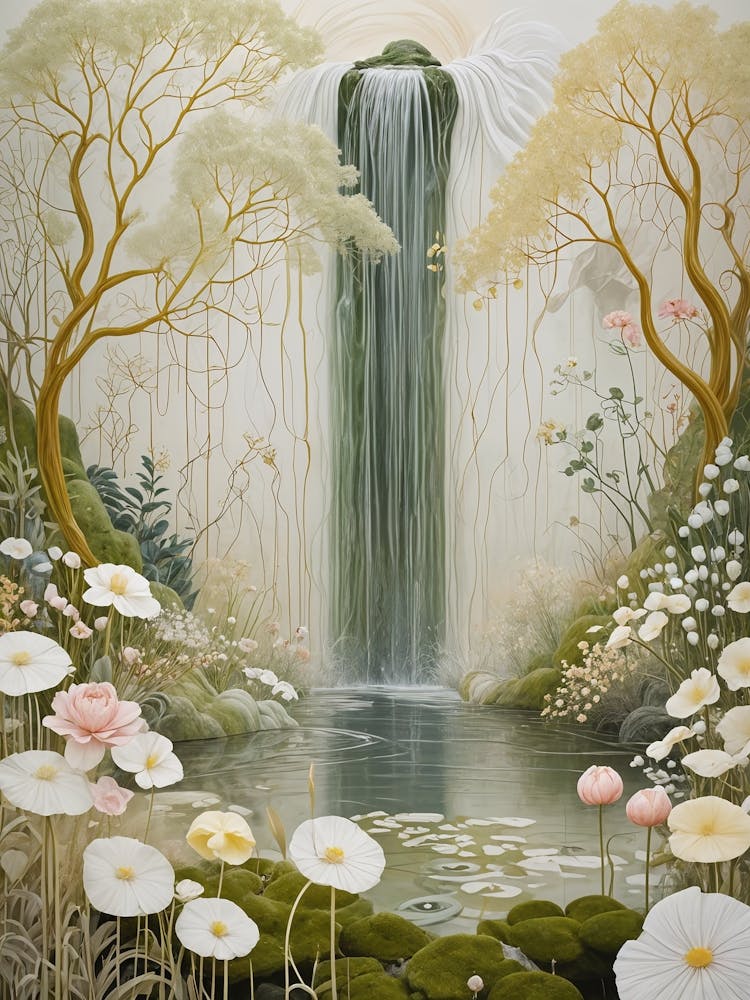 Grüner Ätherischer Wasserfall Nr. 2