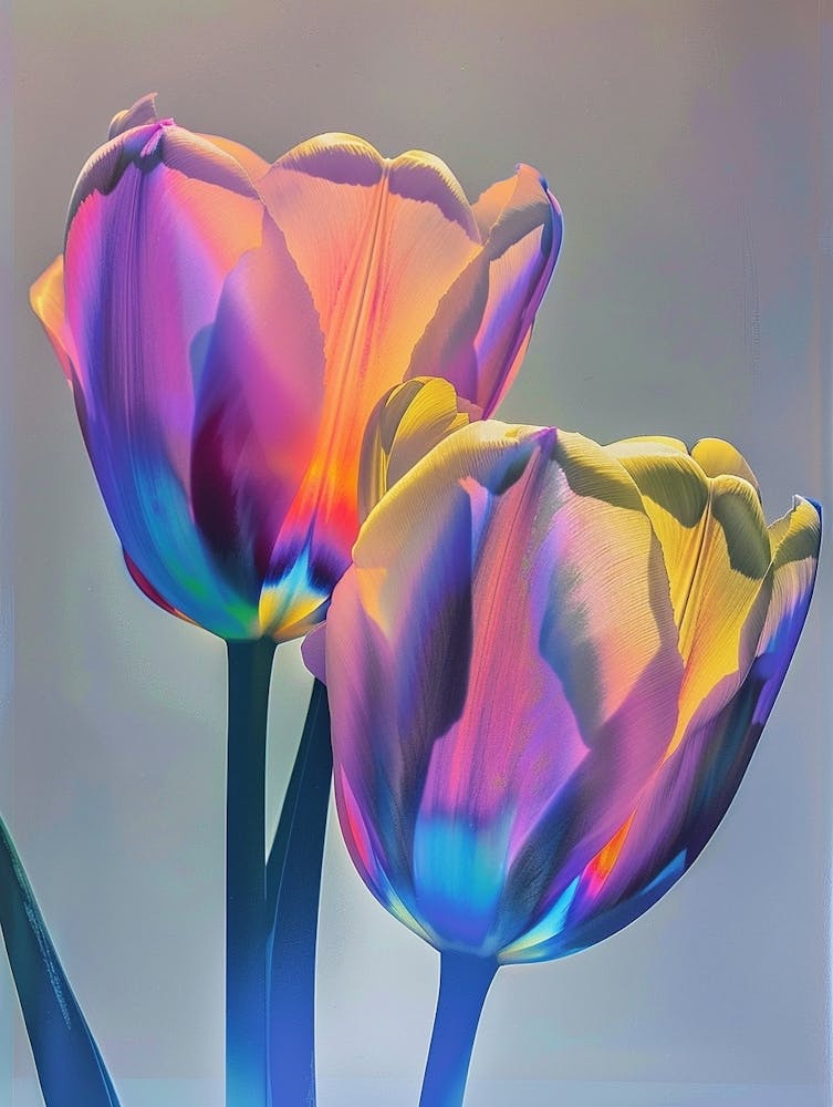 Irisierende Blume Tulpe 6