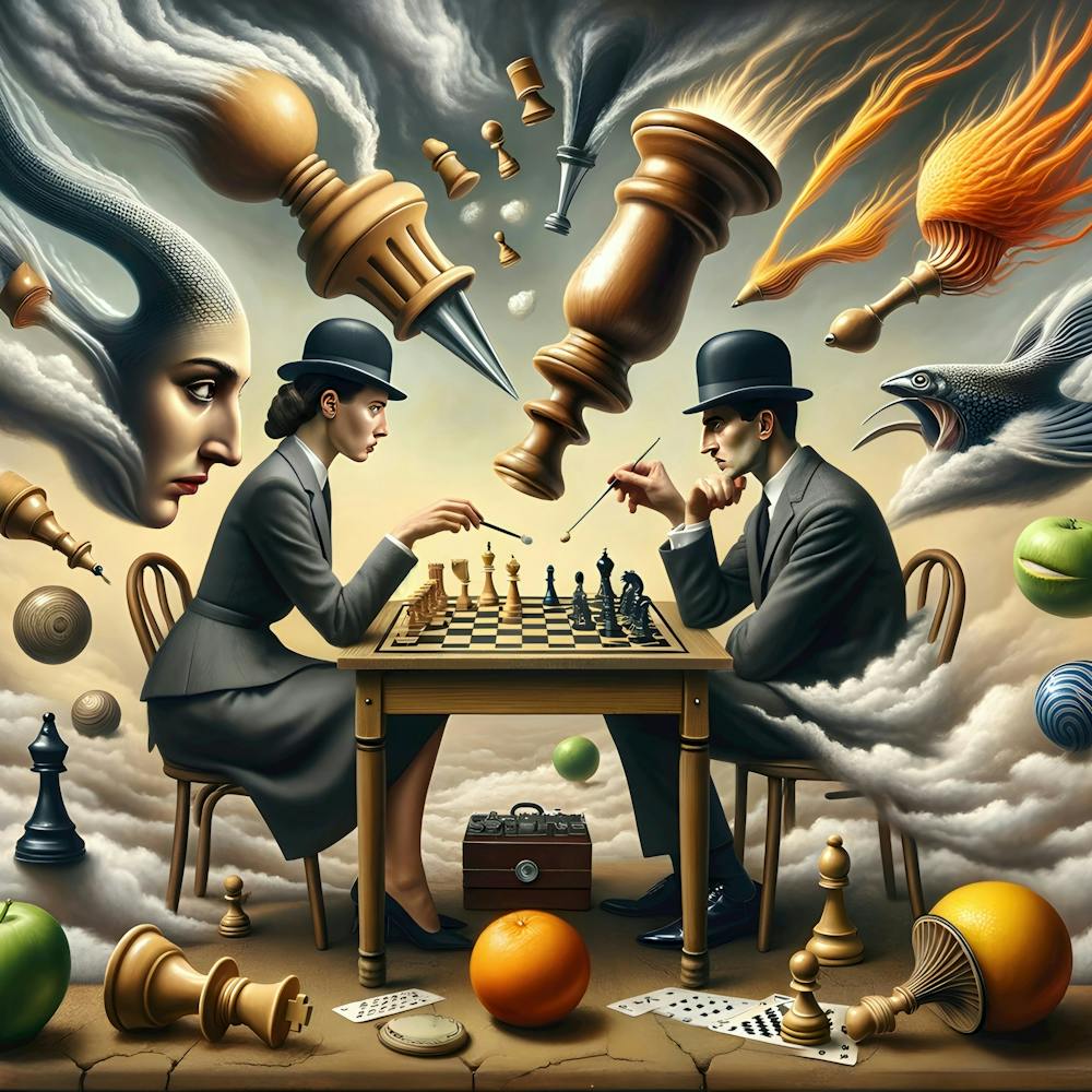 Strategischer Surrealismus: Die Schachbrett-Illusion