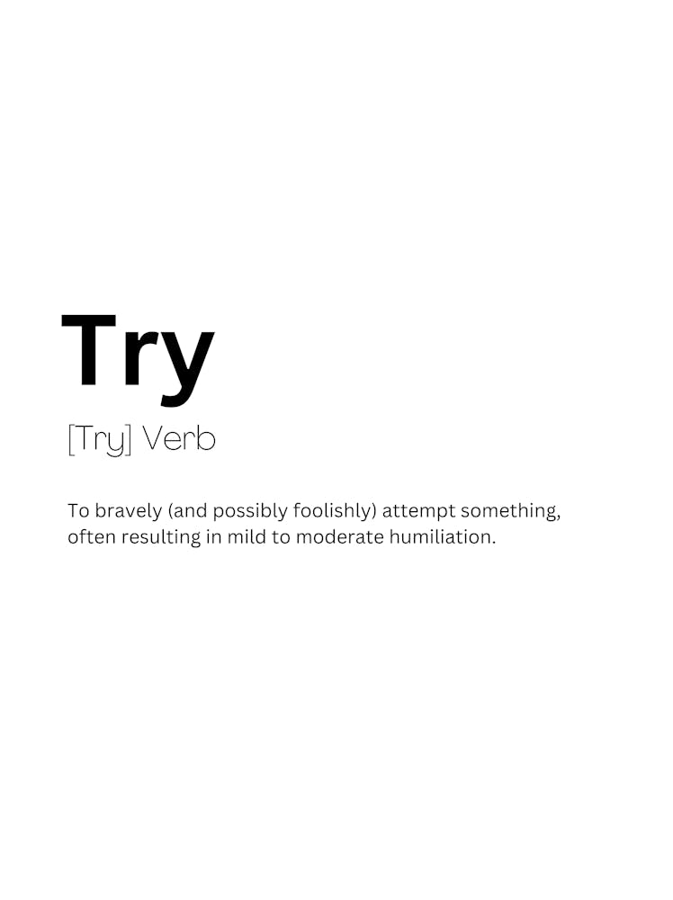 Try Definition Meaning
