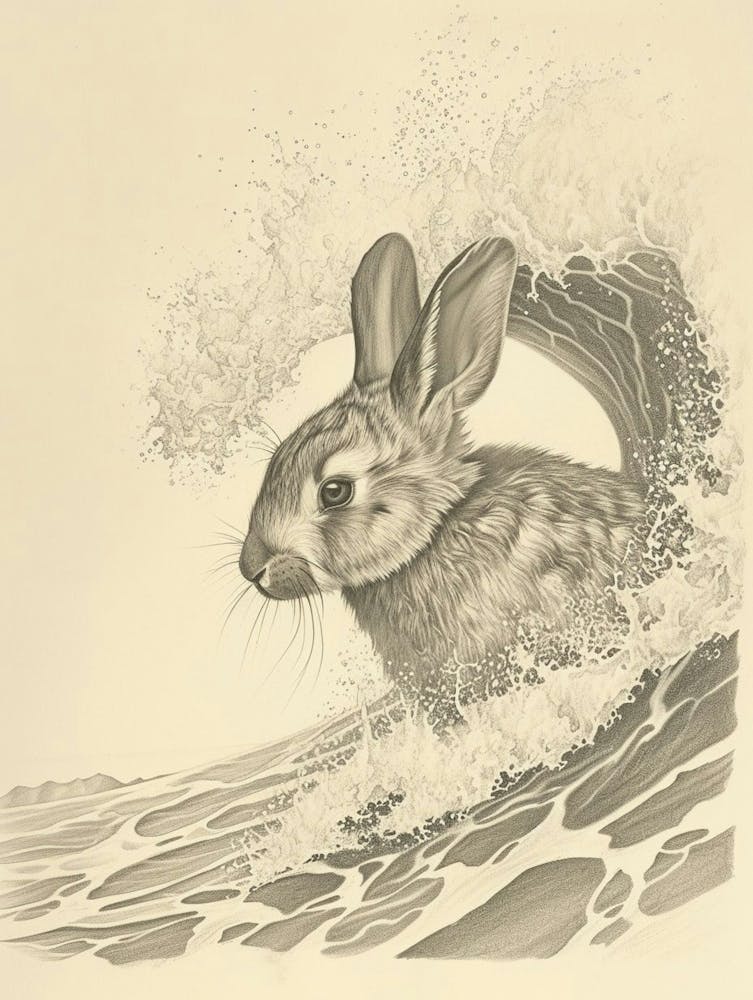 Beveren Rabbit Drawing 3