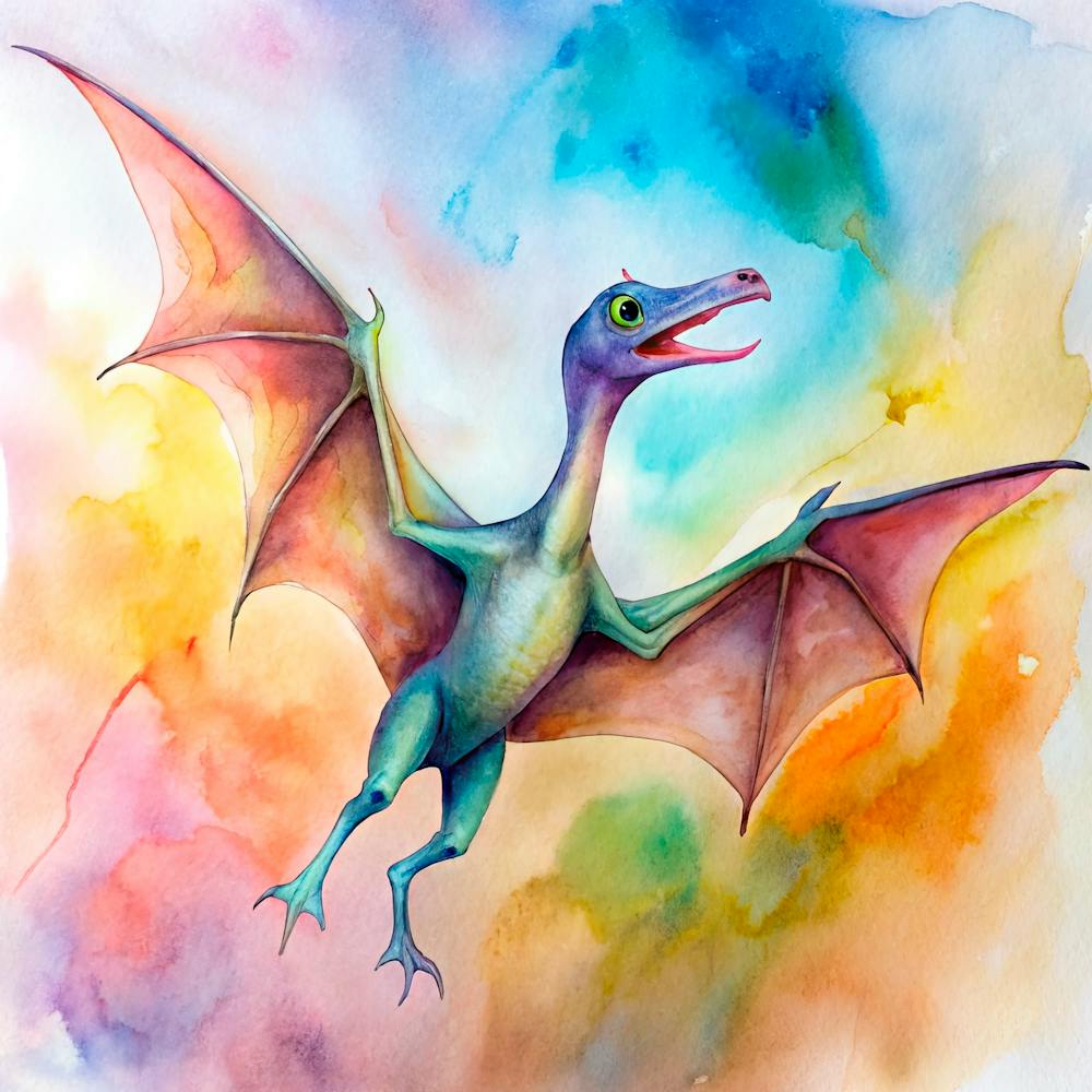 Watercolor Of A Dragon