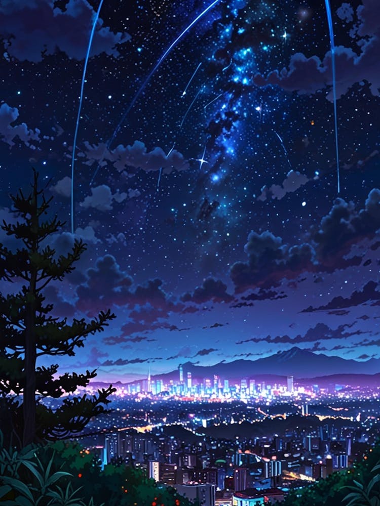 Night Sky Anime aesthetic 56
