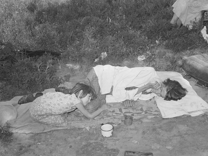 Tubercular Wife And Daughter Of Agricultural Day Laborer, She Had Lost Six Of Her Eight Children And The Remaining