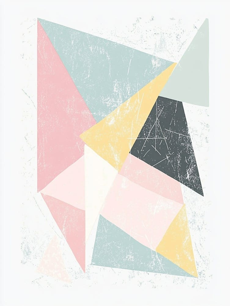 Abstract Triangles Canvas Print 2