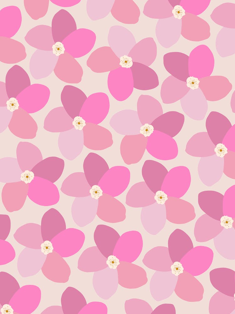 Fleurs Rétro Roses