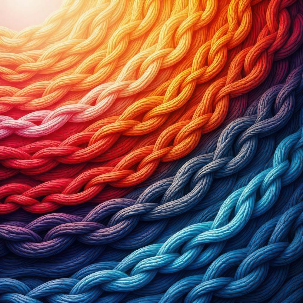 Colorful Yarn Background