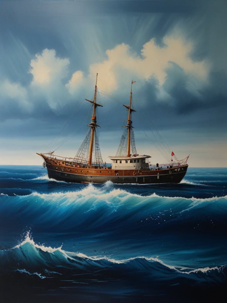 Sailing Ship In The Sea