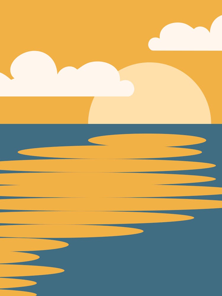 Sunset Over The Ocean 17