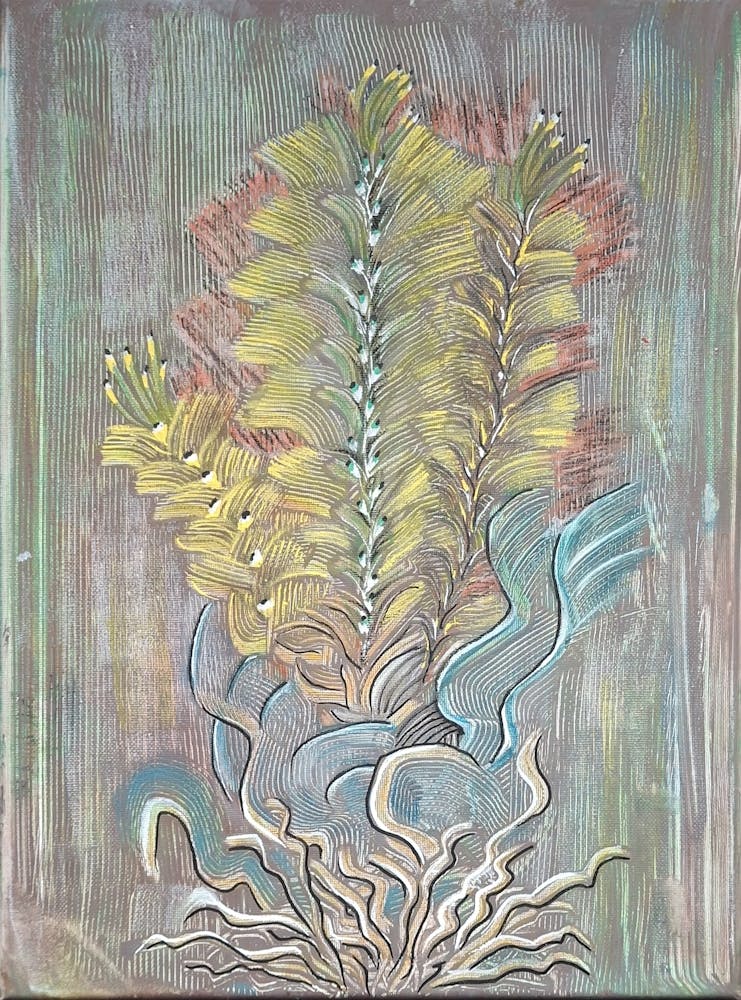 Abstract flowers.