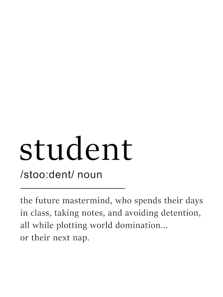Student Definition Poster - Dictionary