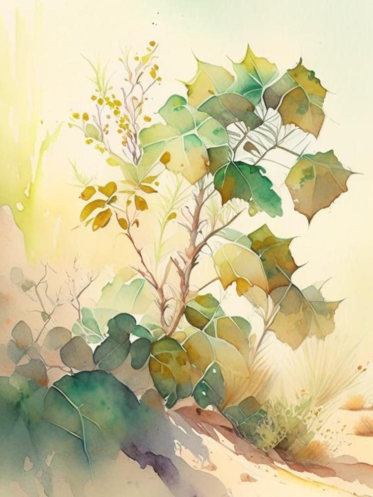 Poison Ivy In Desert Landscape Pop Art 1