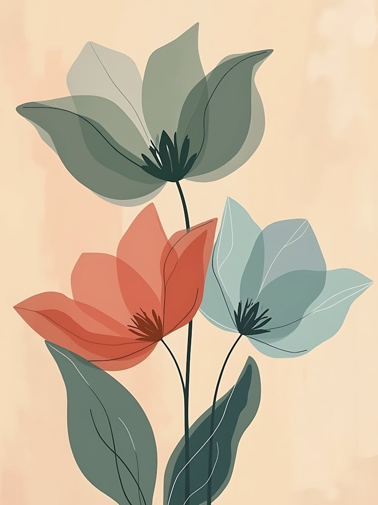 Subtle Watercolor Floral Aesthetic