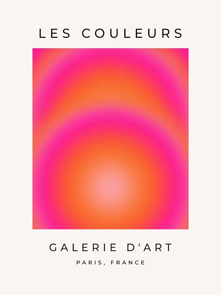 Les Couleurs | 03 - Hot Pink And Orange Gradient Aura