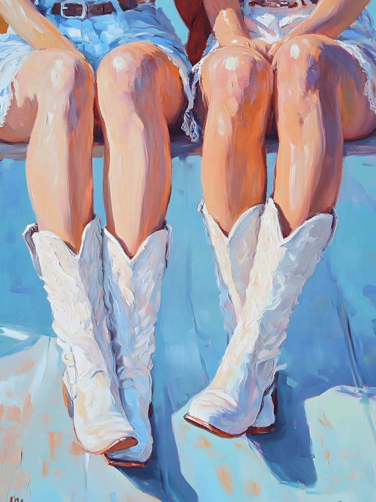 Two Women In Cowboy Boots