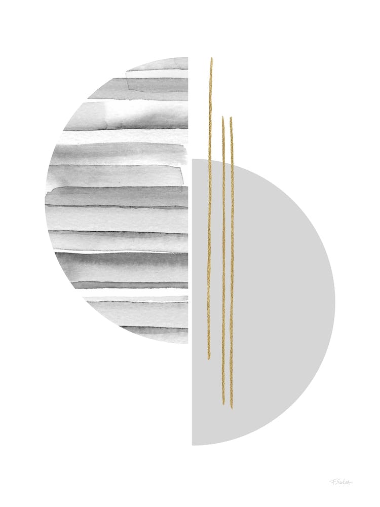 Horizontal Lines With Gold