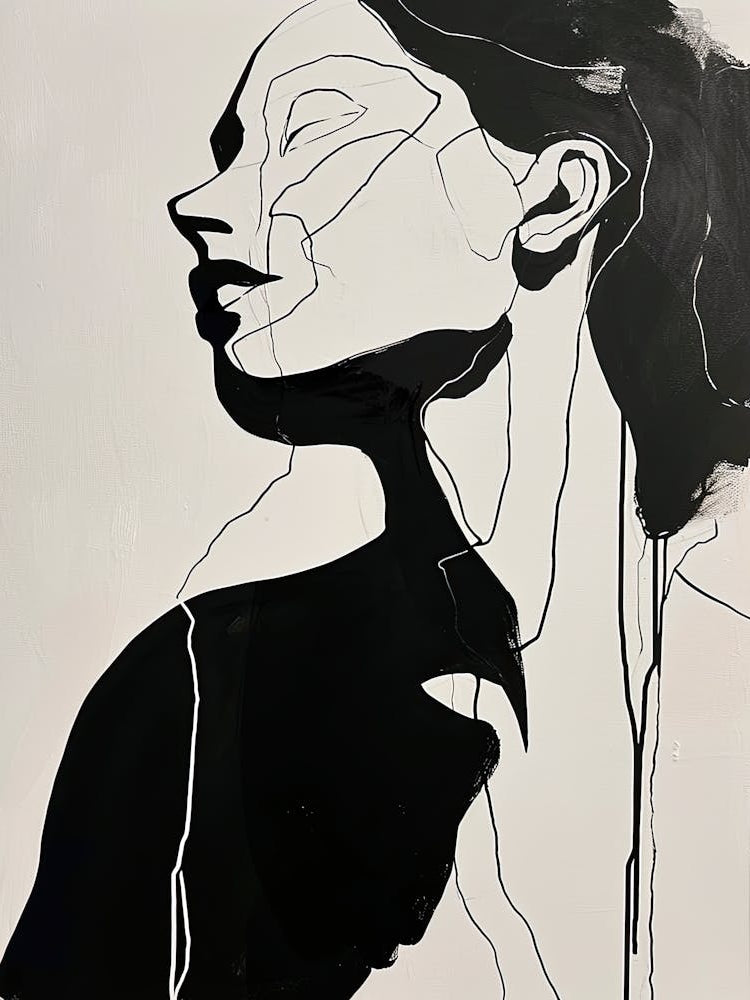 Woman'S Face, Minimalism 1