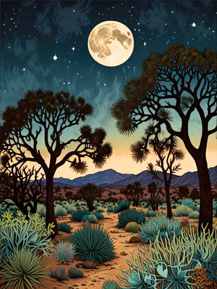 William Morris Night In The Desert