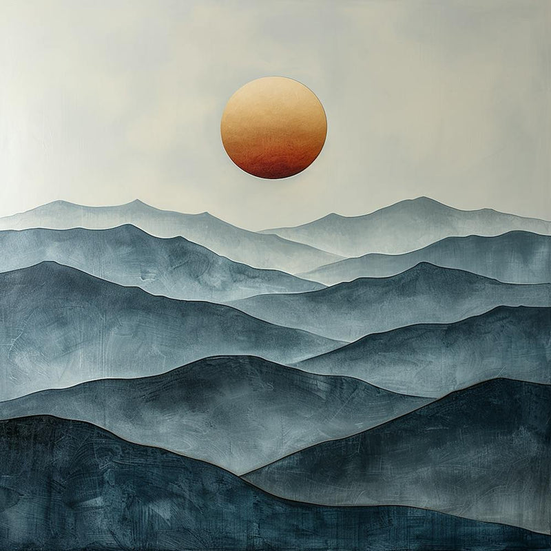 Sunset Over The Mountains - city wall art, colorful wall art, home decor, minimal art, modern wall art, wall art, wall decoration, wall print colourful wall art, decor wall art, digital art, digital art download, interior wall art, downloadable art, eclec