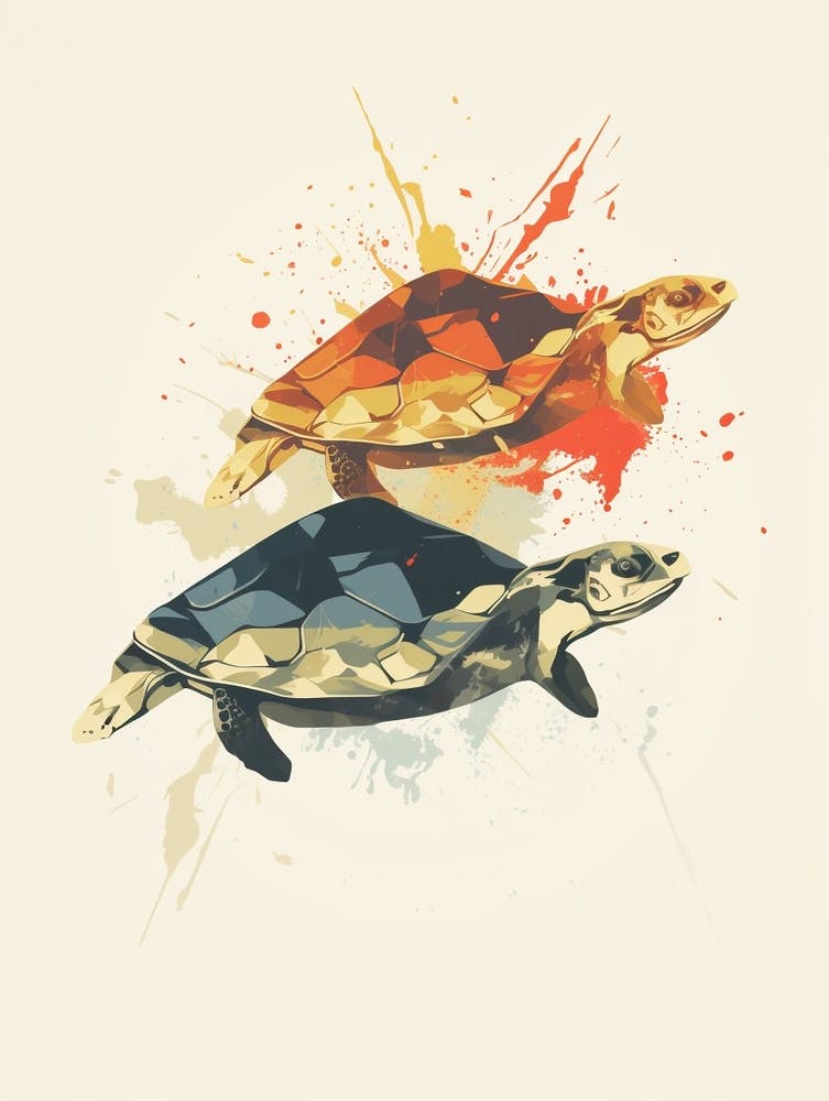 Turtle Minimalist Abstract 2