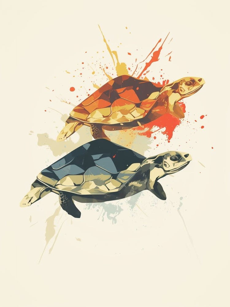 Turtle Minimalist Abstract 2