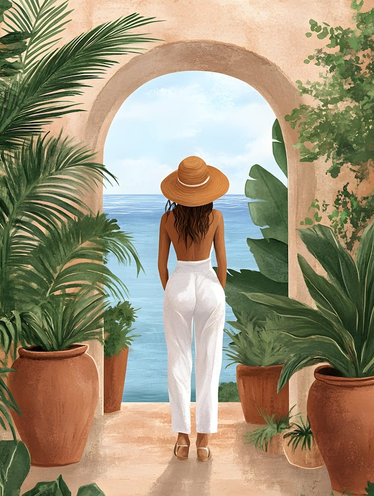Of A Woman At The Beach