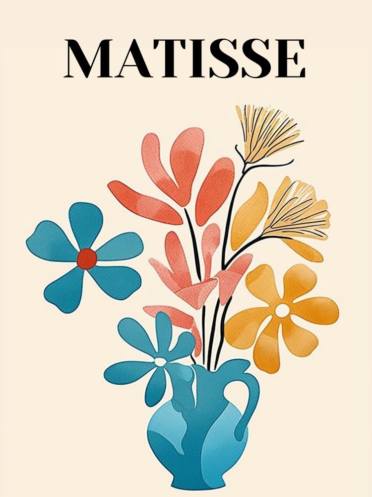 Matisse Watercolor Flowers