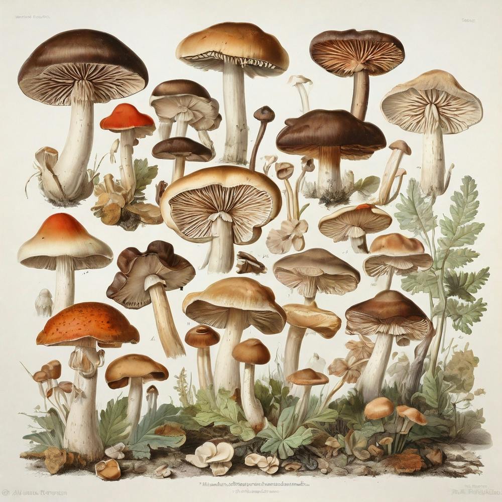 Collection Of Mushrooms