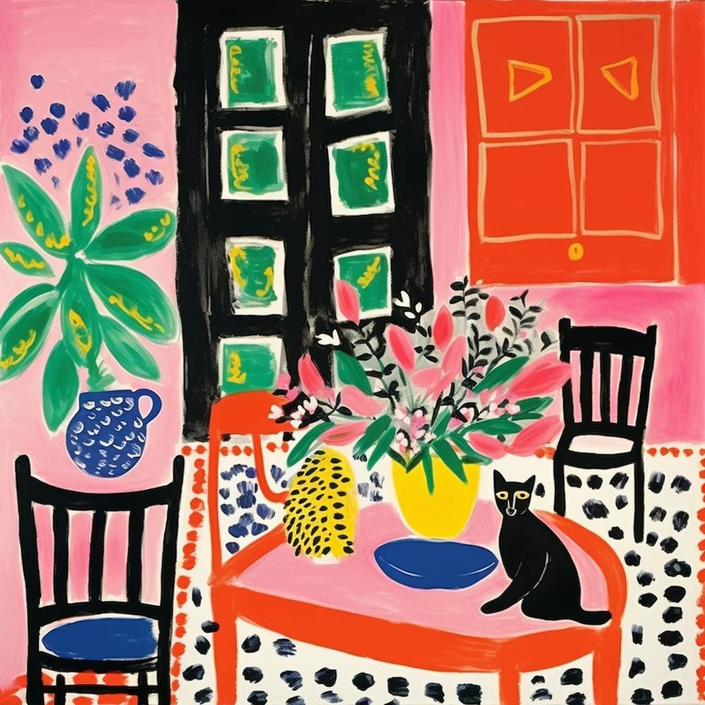 Cat In The Dining Room 2