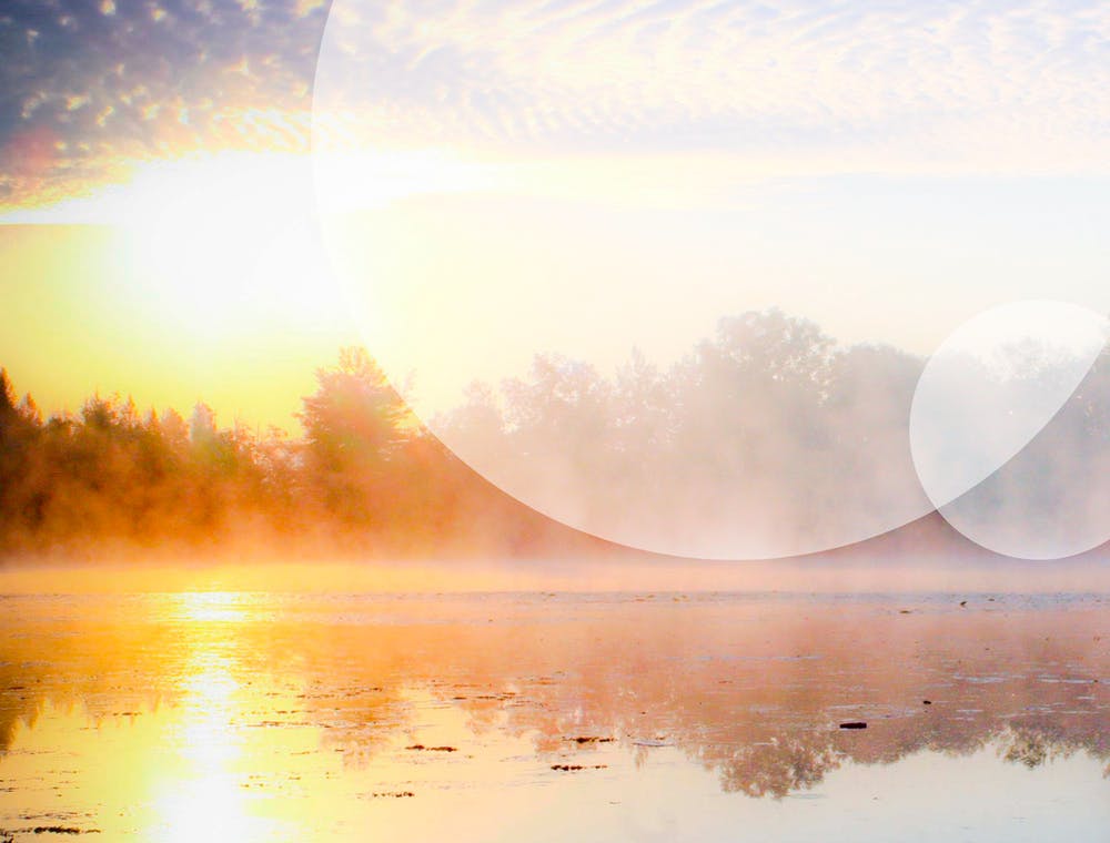 Sunrise Over A Lake