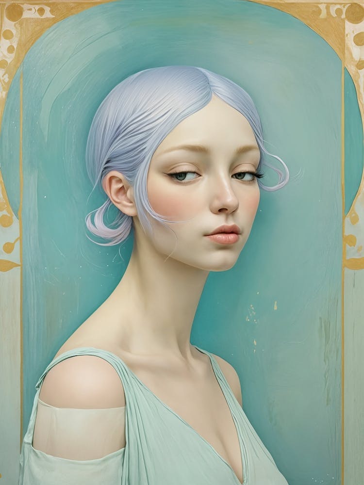 Girl With Purple Hair
