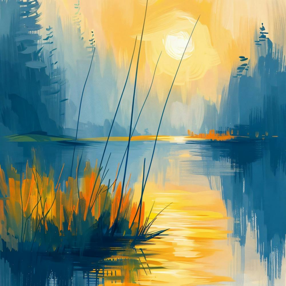 Sunset By The Lake 1