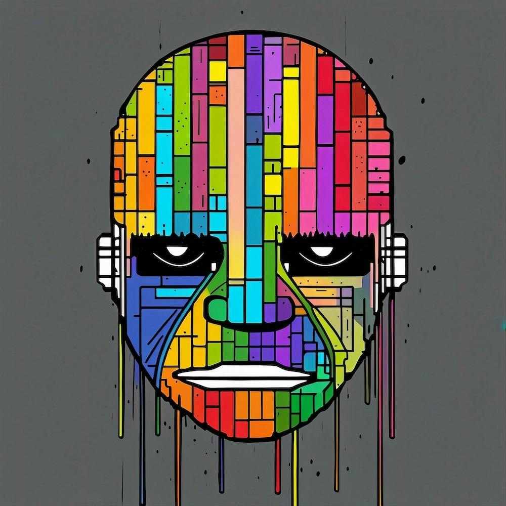 Rainbow Head 1
