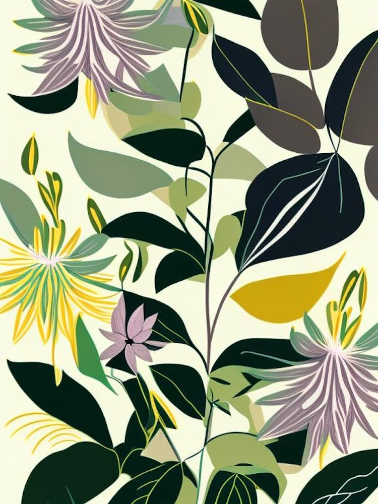 Wild Bergamot Wildflower Modern Muted Colours 2