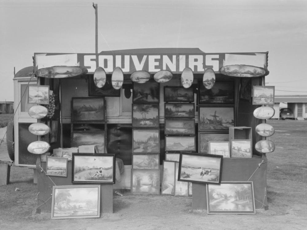 Souvenir Stand Of Buckeye Painter, Corpus Christi, Texas By Russell Lee