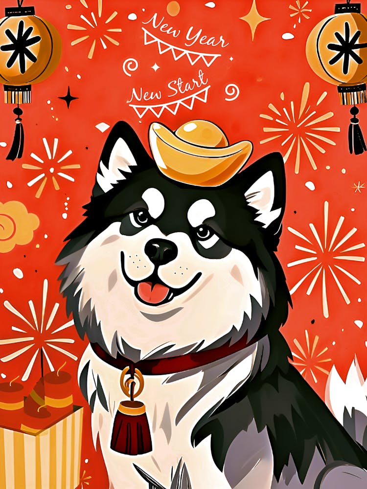 Watch Out, RedNote! This Black and White Alaskan is Ready for Stardom