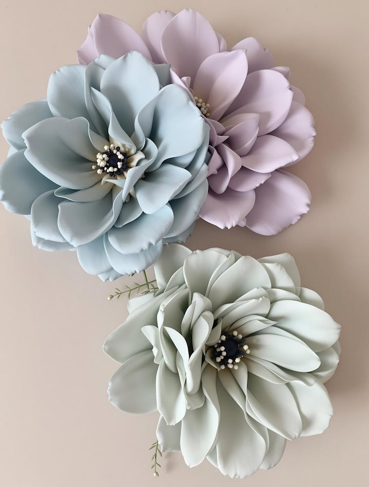 Serene Petal Composition with Muted Shades
