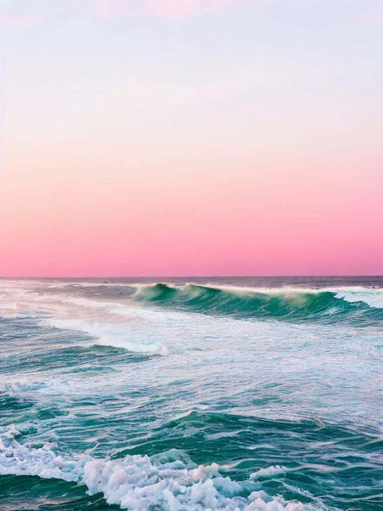 Atlantic City Beach, New Jersey Pink Photography 1