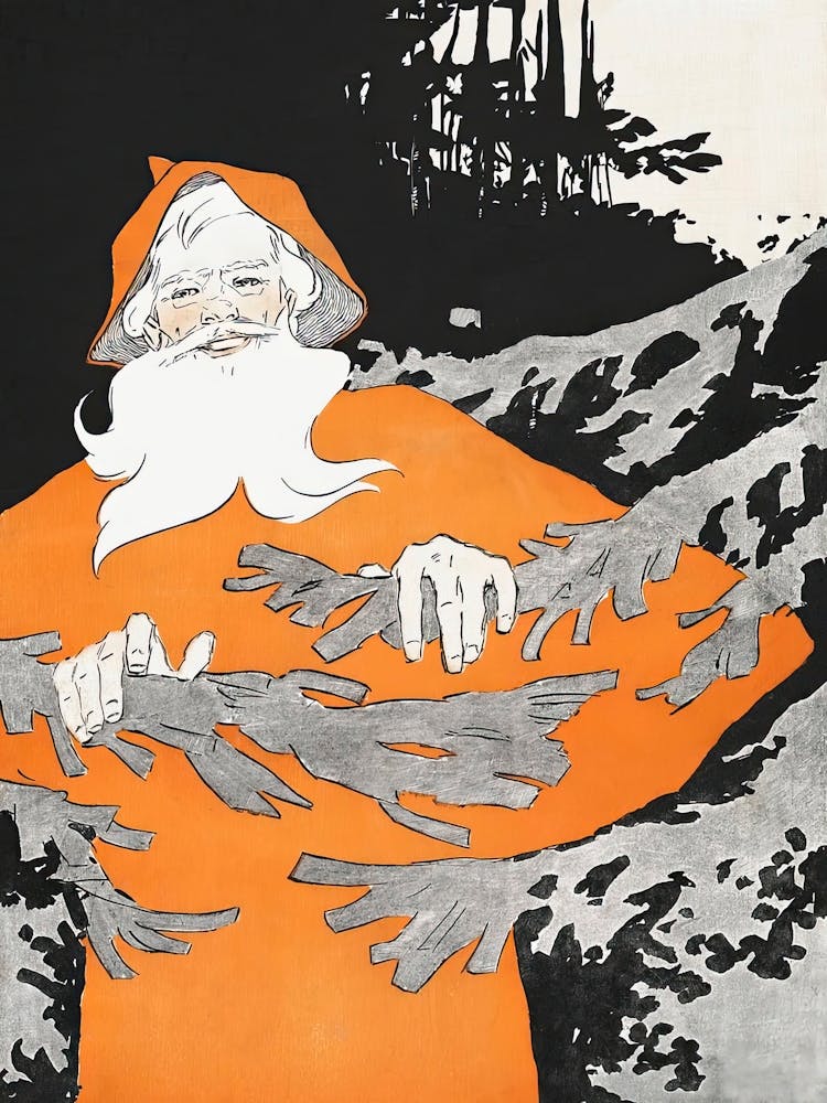 Vintage Santa, Edward Penfield