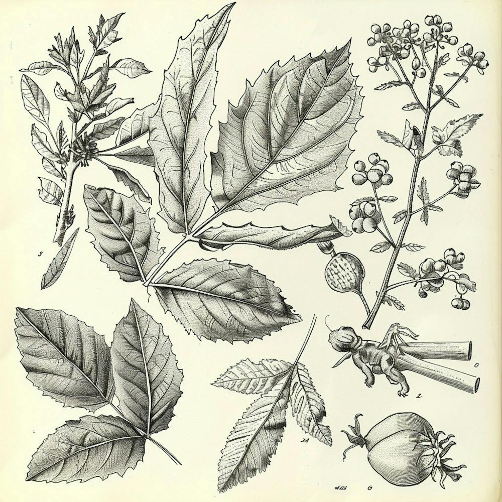 Botanical Illustration Of Plants