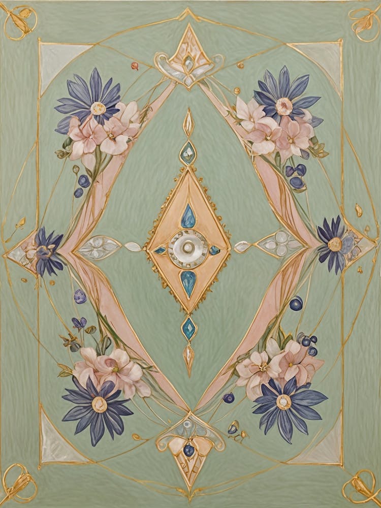 Floral Jewel Kaleidoscope Tarot