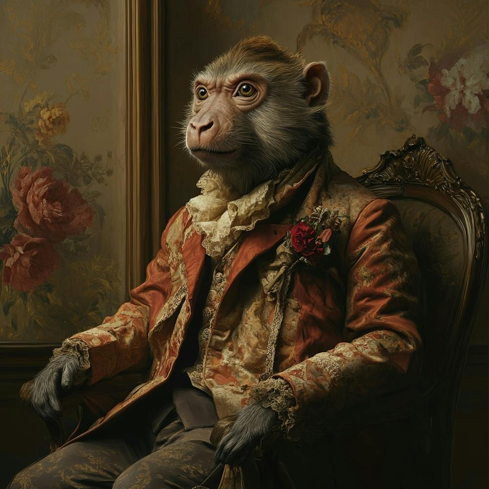Monkey In A Suit Art
