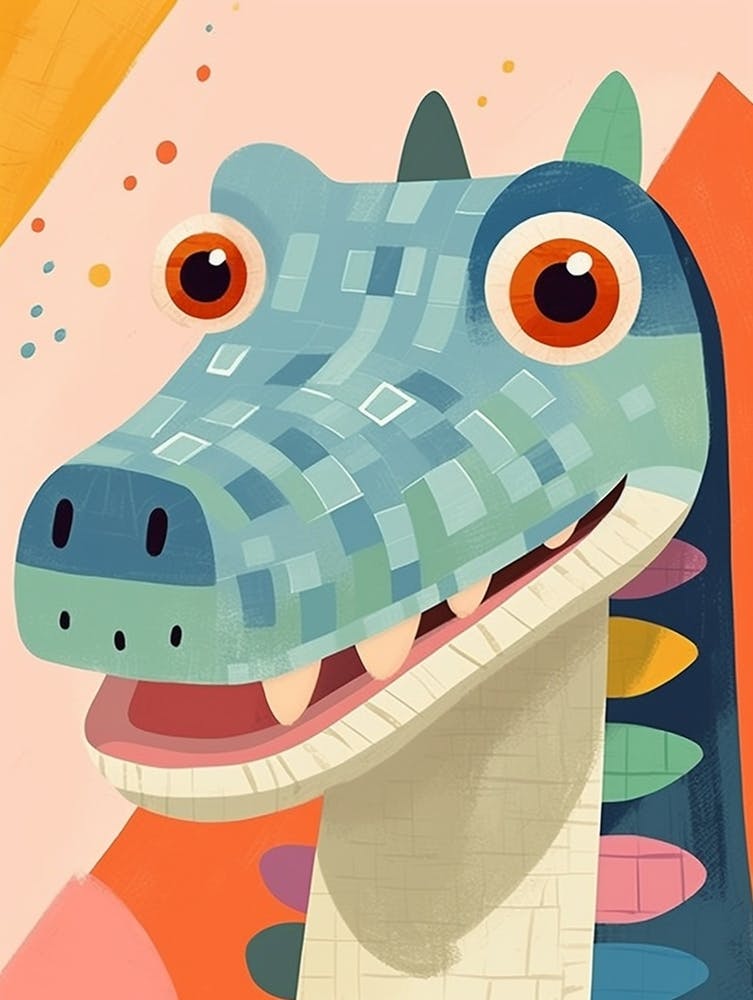 Colourful Dinosaur Compsosuchus 3